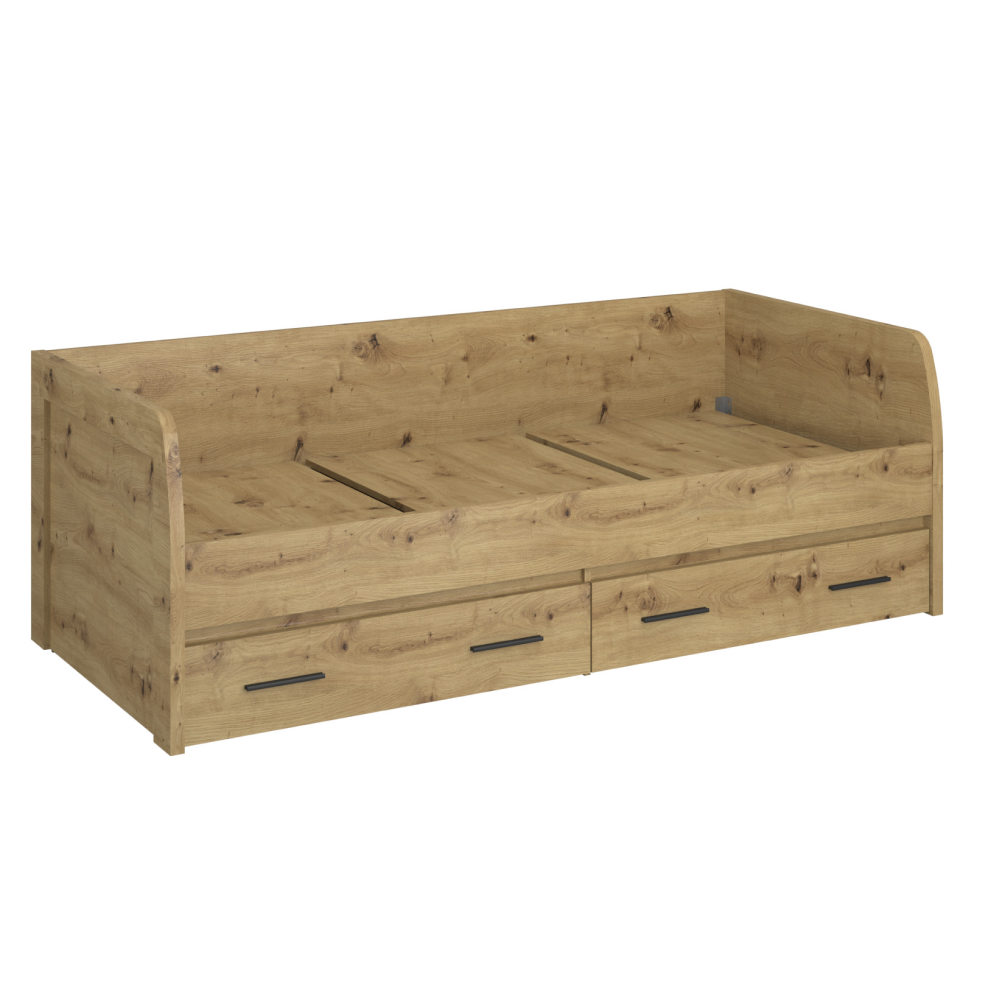 airon-2s-90-hlavna Ágy 2S, 90x200, artisan tölgy, AIRON - 1. kép
