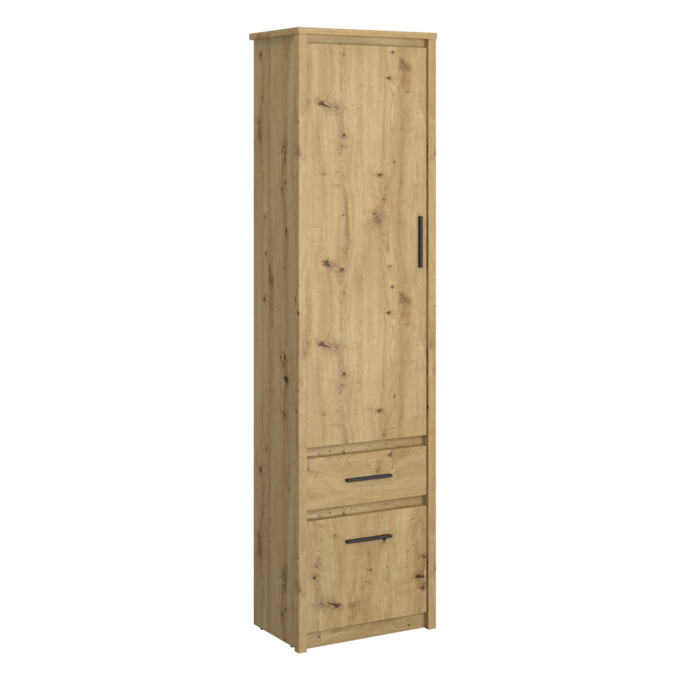 airon-regal-2d1s-hlavna Polcos szekrény 2D1S, artisan tölgy, AIRON - 1. kép