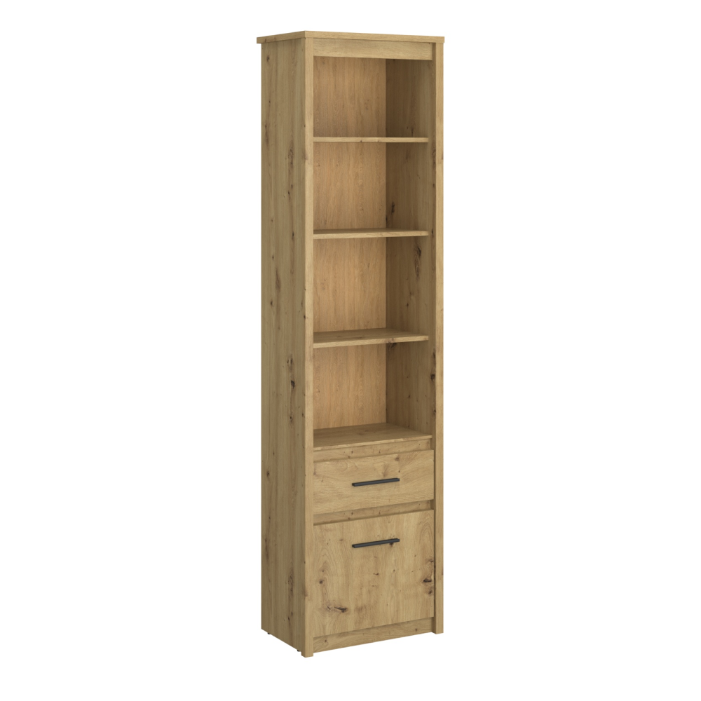 airon-regal-otvoreny-1d1s-hlavna Nyitott polcos szekrény 1D1S, artisan tölgy, AIRON - 1. kép