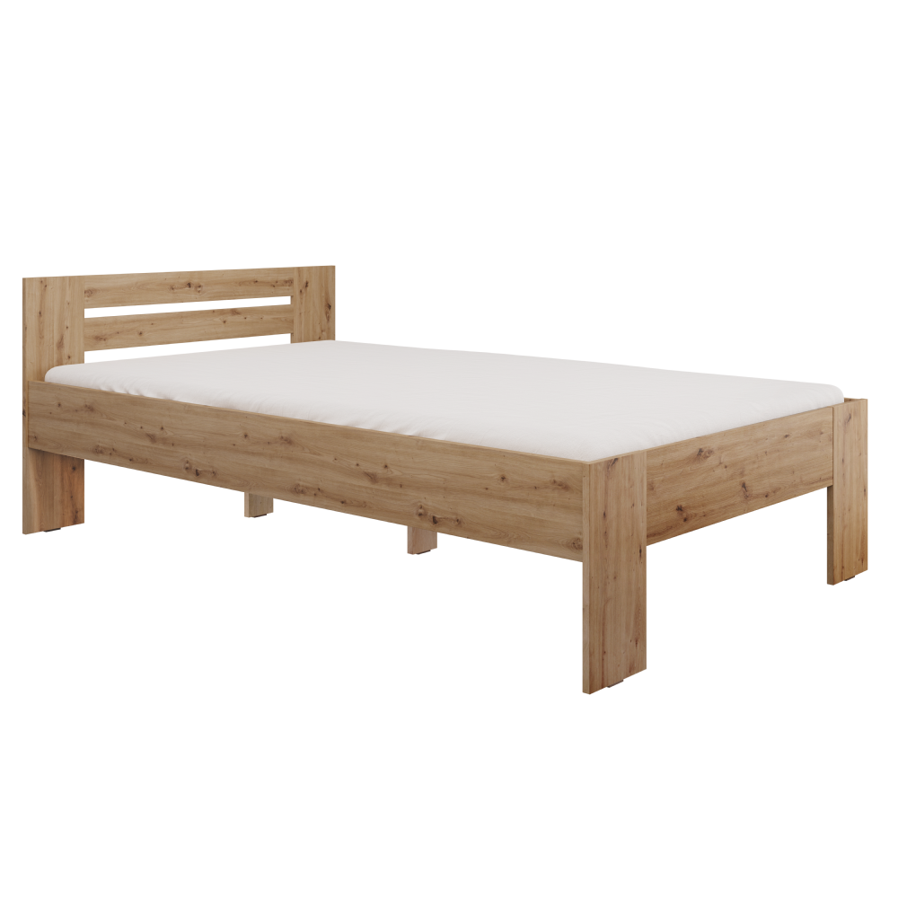 basis-postel-artisan-120-01 Ágy, 120x200, artisan tölgy, BASIS - 1. kép