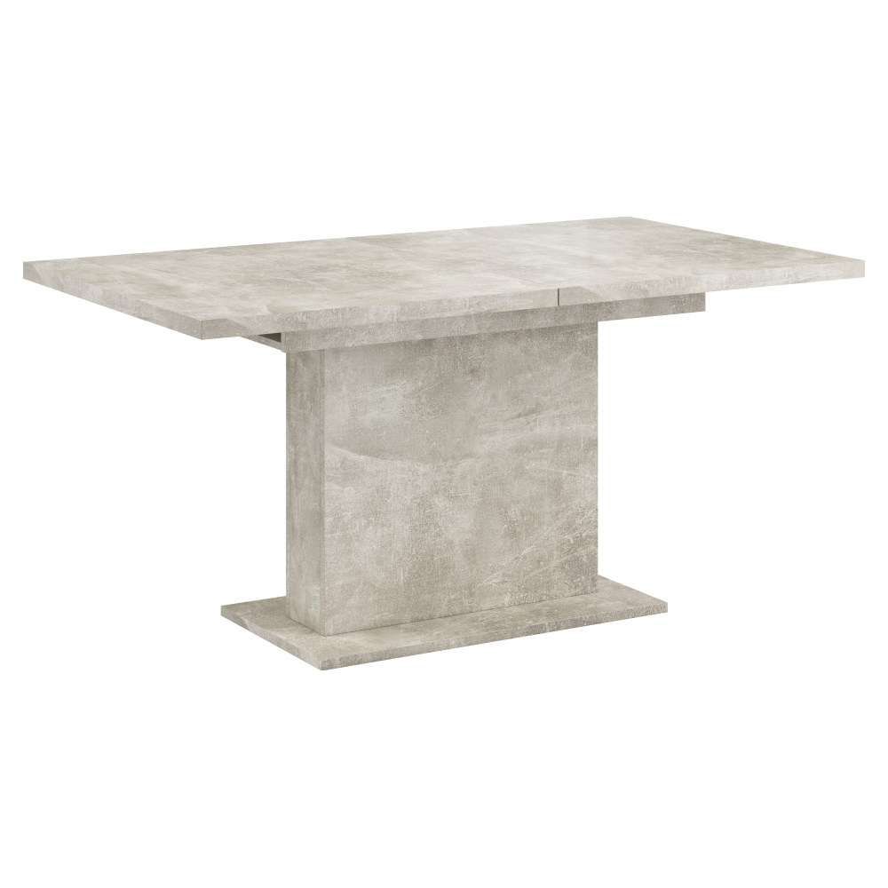 boba-stol-beton-1 Kihúzható étkezőasztal, beton, 160-200x90 cm, BOBA - 1. kép