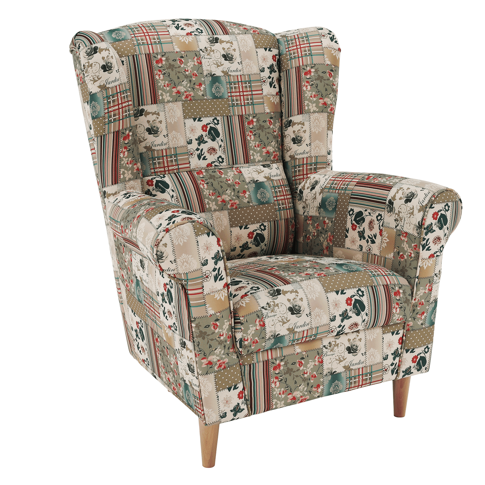 charlot-001 Füles fotel, szövet patchwork viorica 1, CHARLOT - 1. kép