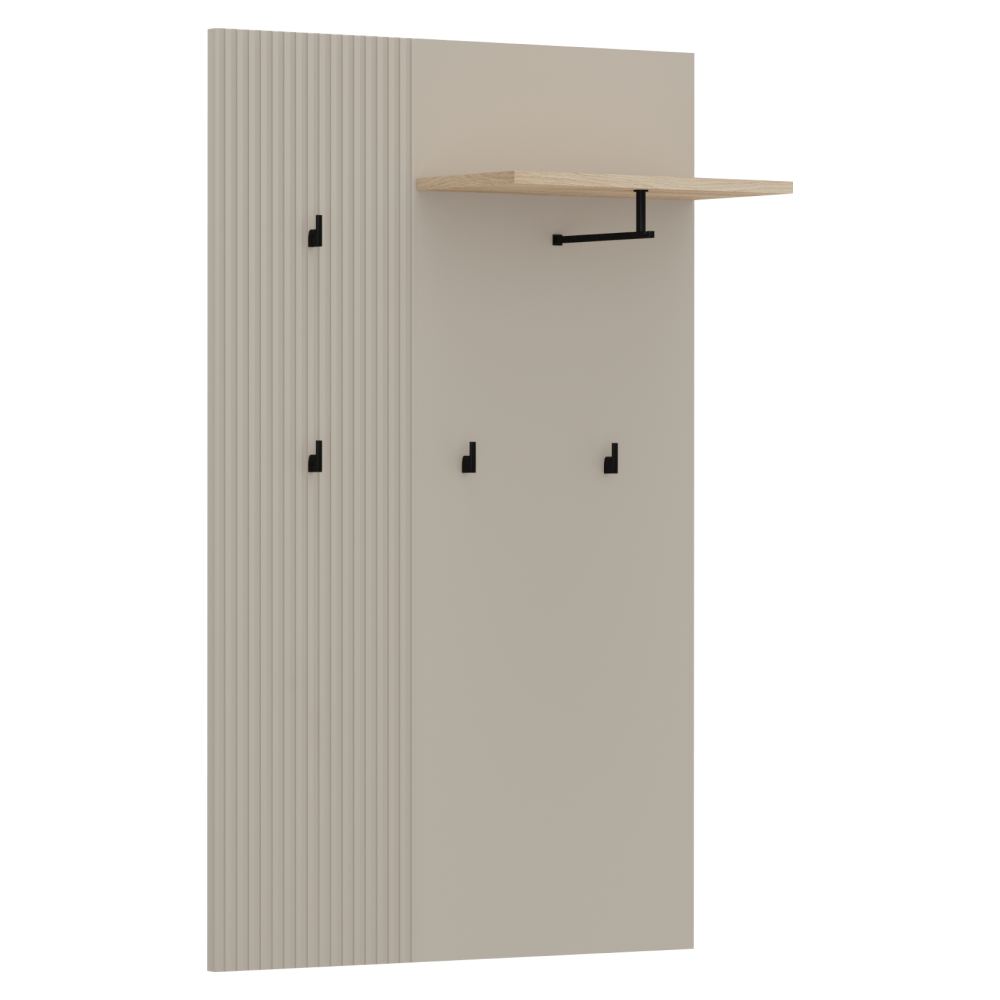 domca-dod-85-panel-1 Akasztópanel 85, szürkésbarna Taupe/silverjack tölgy, DOMCA - 1. kép