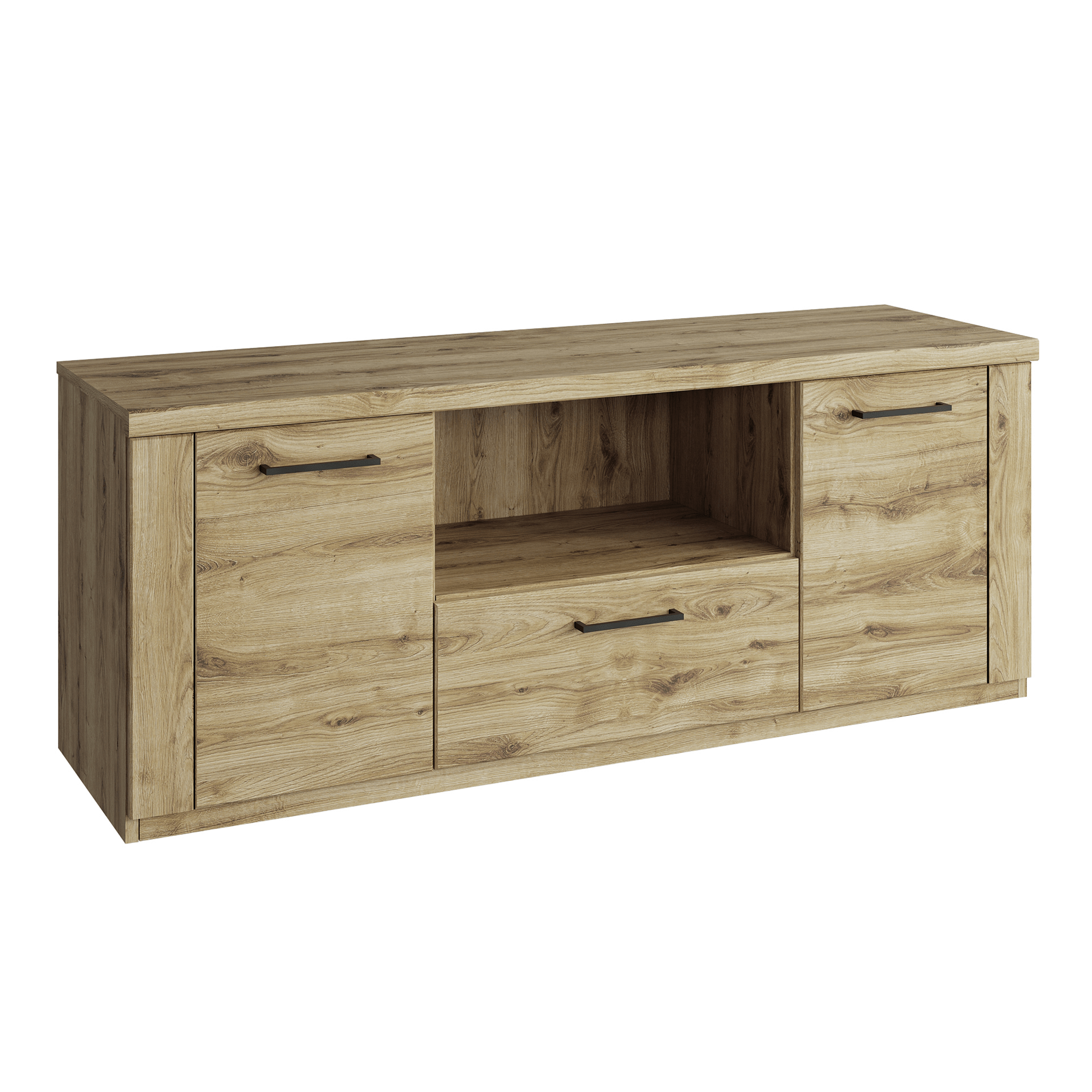 dorsi-2d1s-135-min TV asztal 2D1S/135, navarra tölgy, DORSI - 1. kép