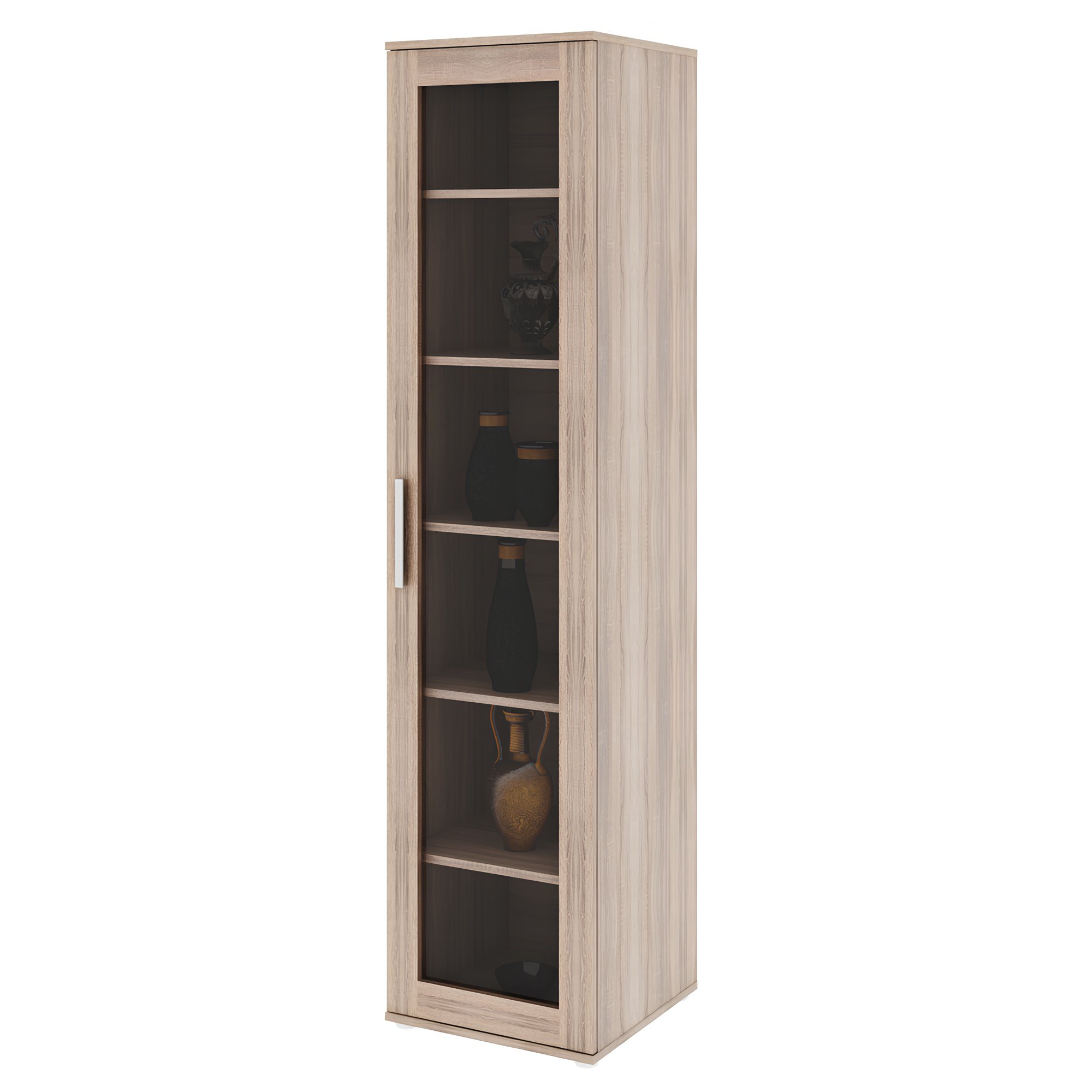 dunaj-04-2000px Polcos vitrin, DTD laminált, sonoma tölgyfa, DUNAJ 4 - 1. kép