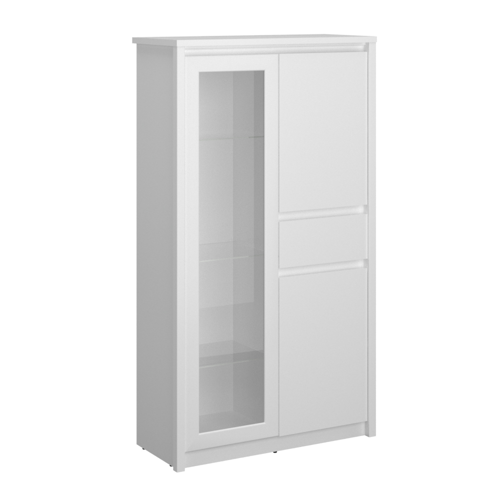 erodin-2d1w-1s-vitrina-nizka-hlavna Alacsony vitrin 2D1W1S, fehér, ERODIN - 1. kép