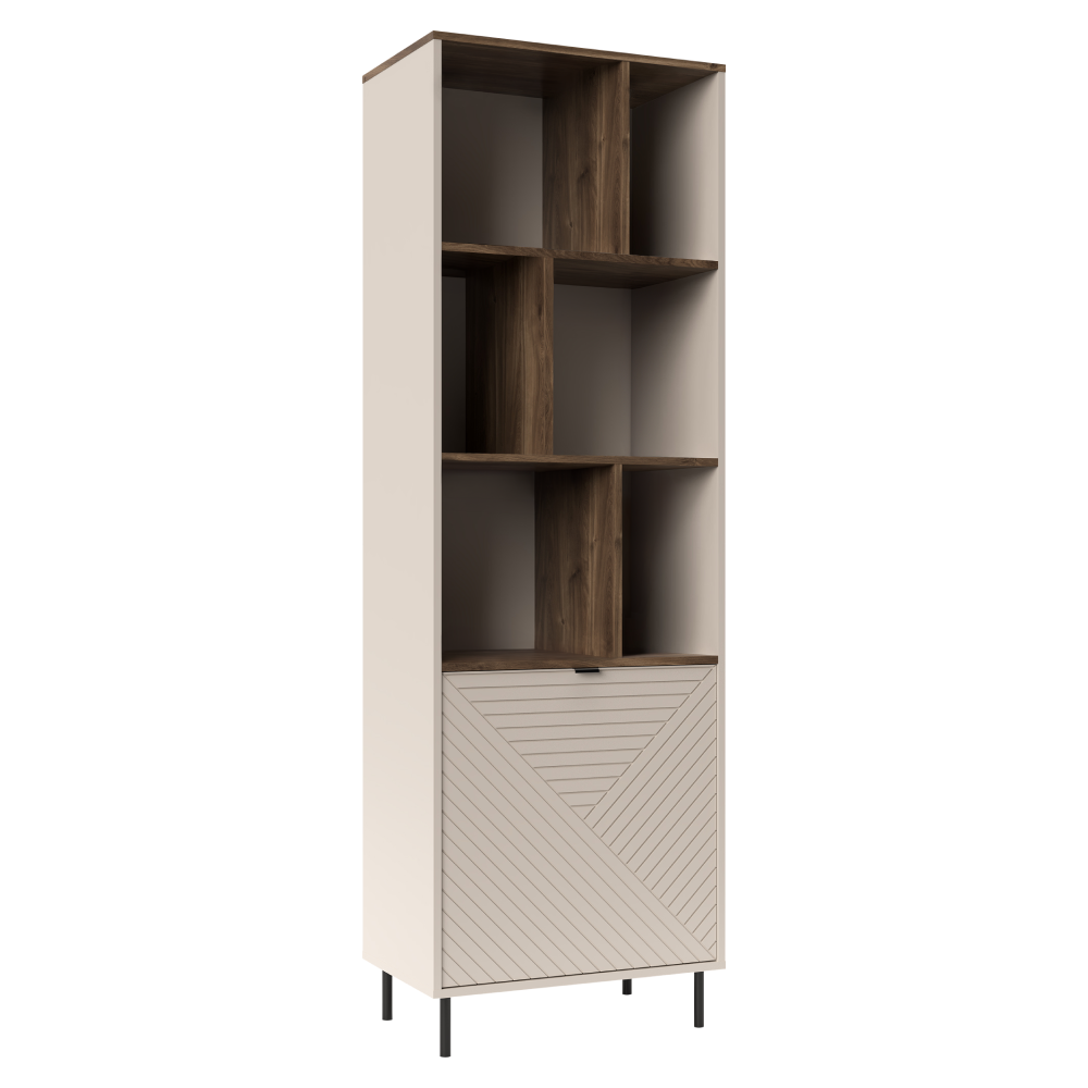 eyco-regal-otvoreny-1d Nyitott polcos szekrény, kasmír/castello tölgy, EYCO 1D - 1. kép