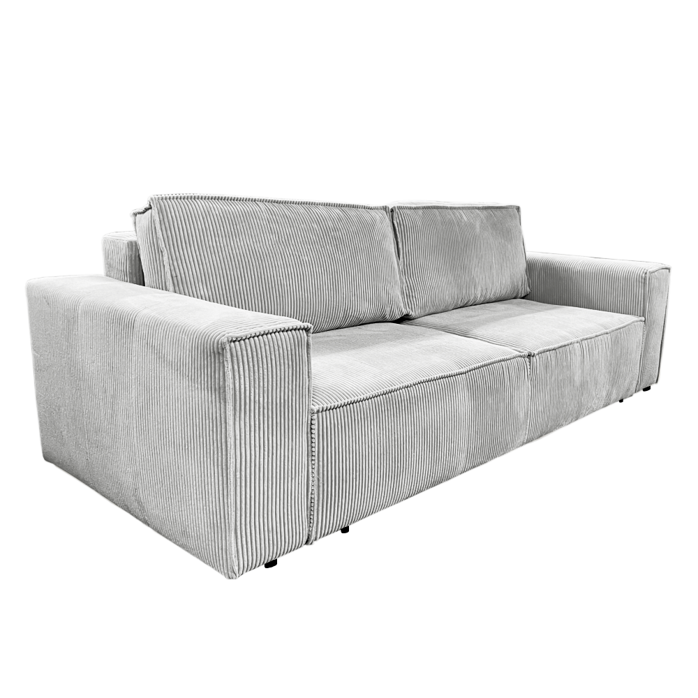harper-siva-01 Kihúzható heverő, világosszürke, HARPERA BIG SOFA - 1. kép