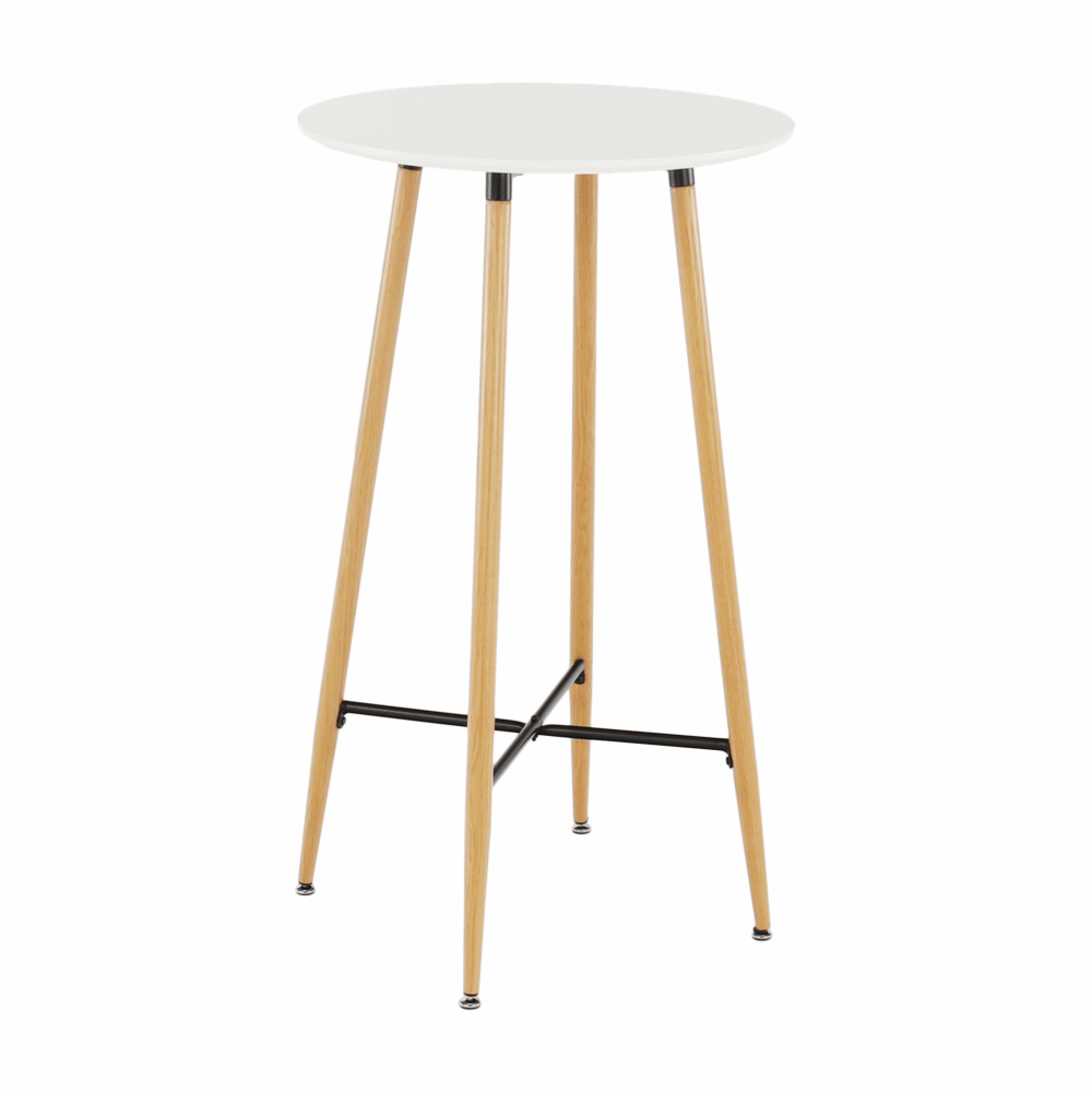 imam-barovy-stol-biela-dub-hlavny Bárasztal, fehér/tölgy, átmérő 60 cm, IMAM - 1. kép