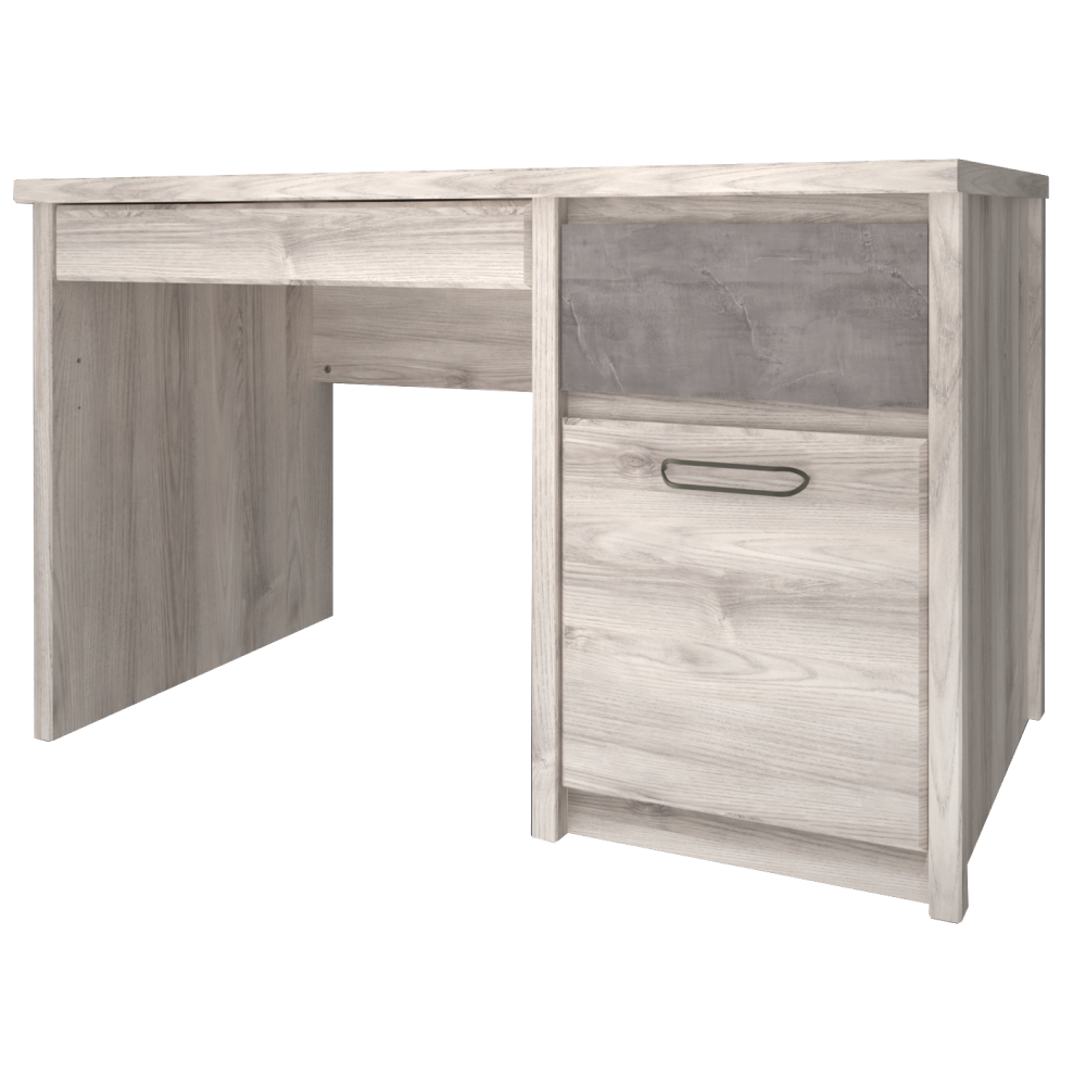 jesi-1d2d-1 PC asztal 1D2S, nairobi gesztenye/onix, JESI NEW - 1. kép