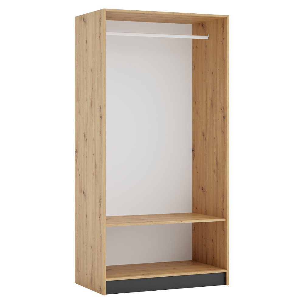 kreo-ms-artisan-korpus-100-01 Szekrény korpusz 100, akasztós, artisan tölgy, KREO - 1. kép