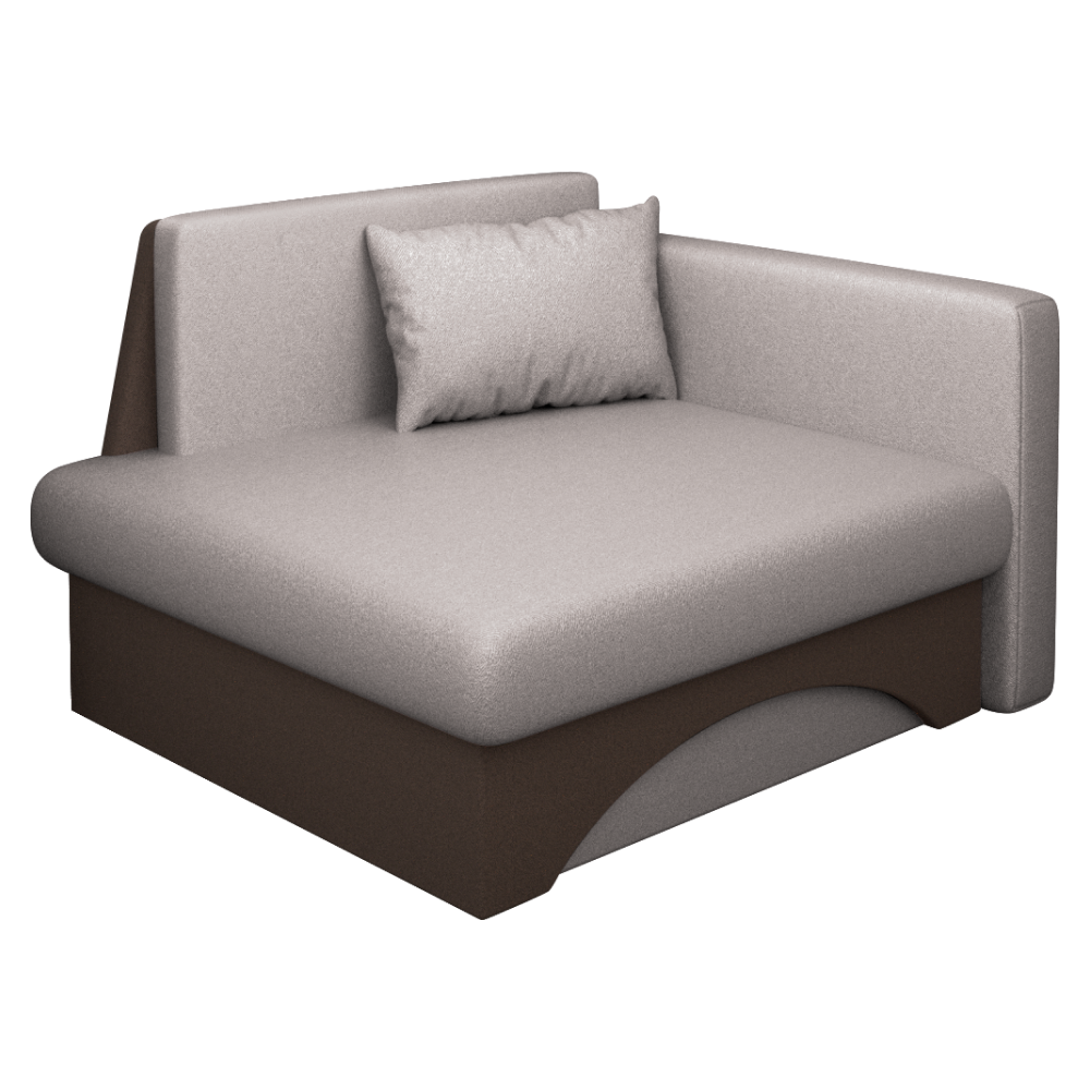 kubos-new-kreslo-taupe-hneda-p-01 Kinyitható fotel, bézses szürke Taupe/barna, KUBOŠ NEW UNI - 1. kép