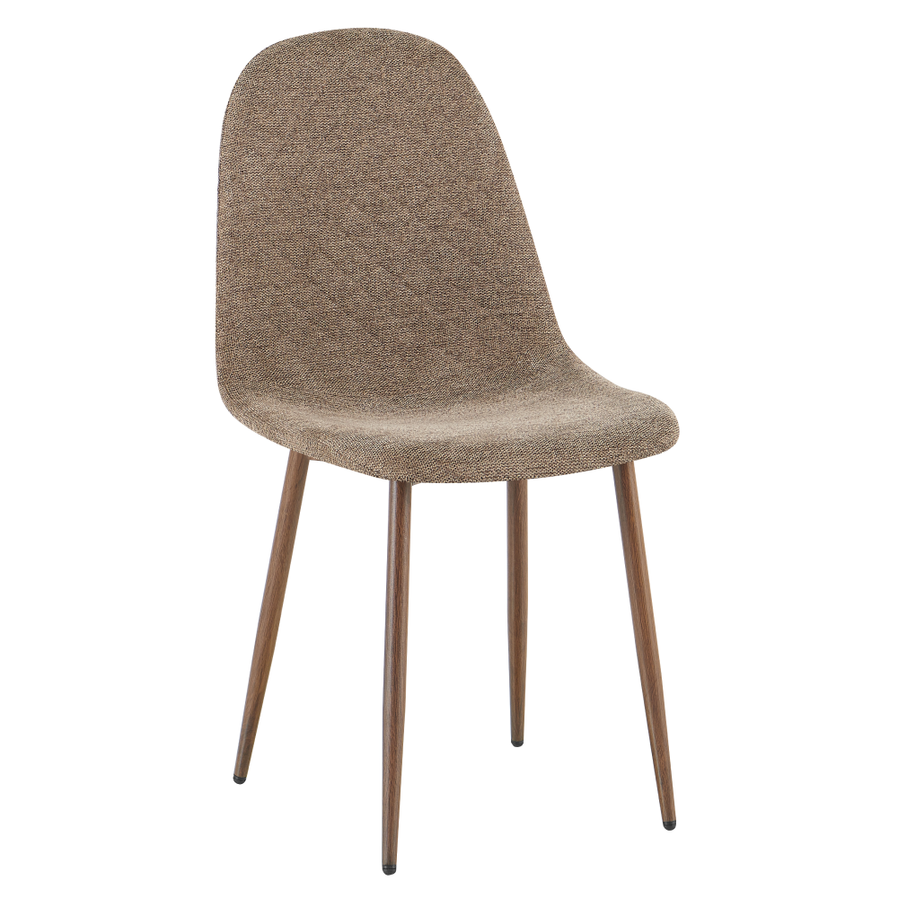 lega-2-new-stolicka-hneda-d-01 Szék, barna szövet/sötét tölgy, LEGA 2 NEW - 1. kép