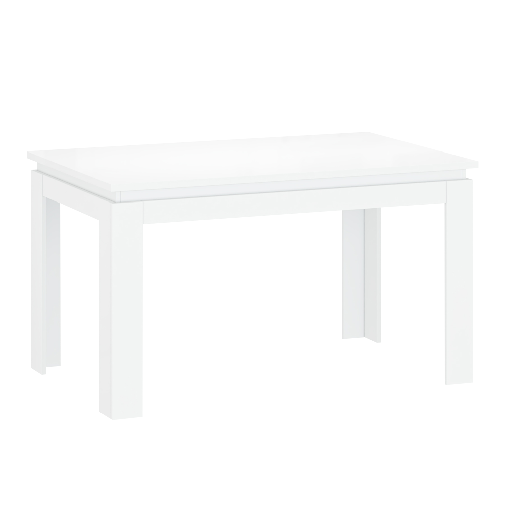lindy-135-stol-01 Széthúzható asztal, fehér, 135-184x86 cm, LINDY - 1. kép