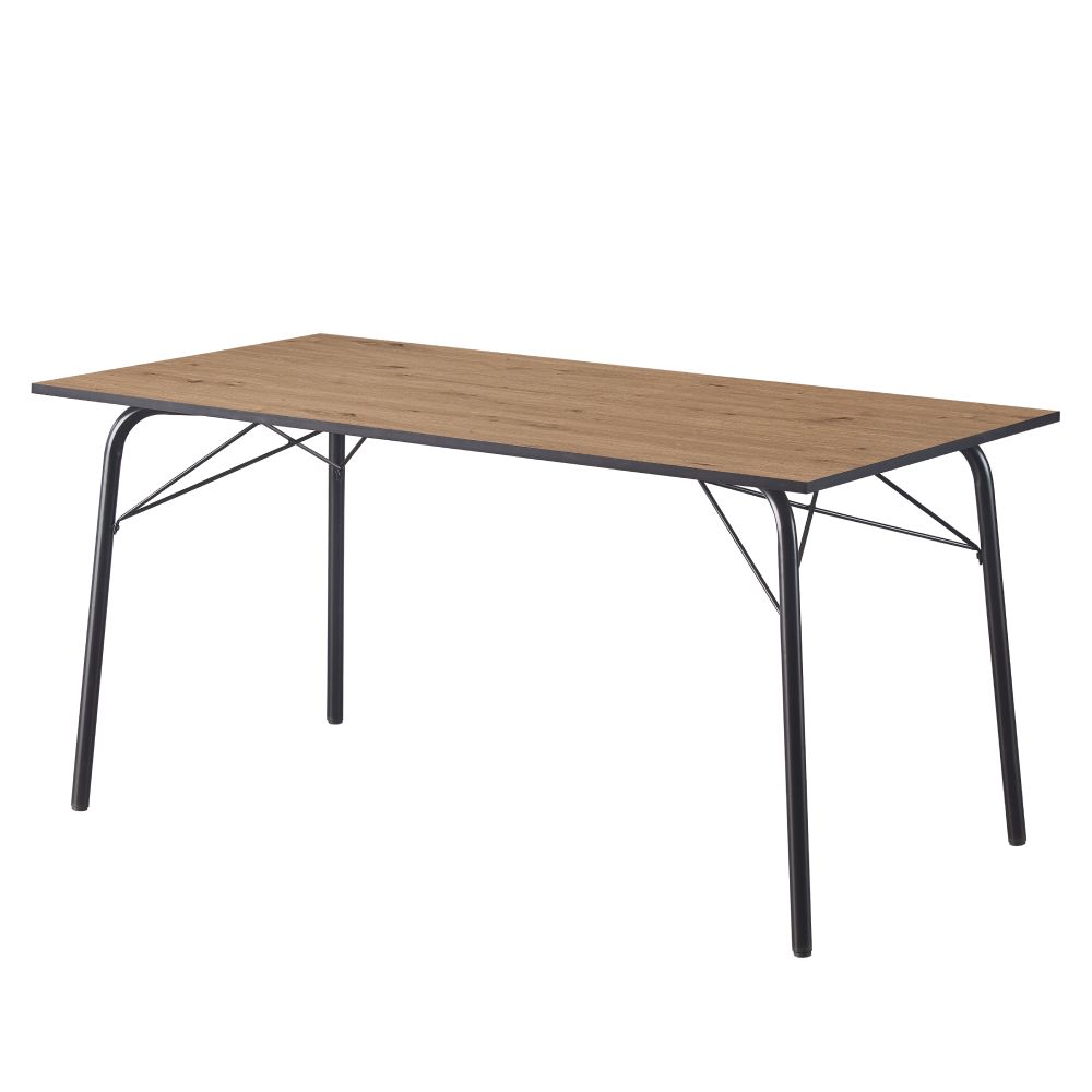 nalak-typ-3-artisan-01 Étkezőasztal, artisan tölgy/fekete, 160x80x75 cm, NALAK TYP 3 - 1. kép