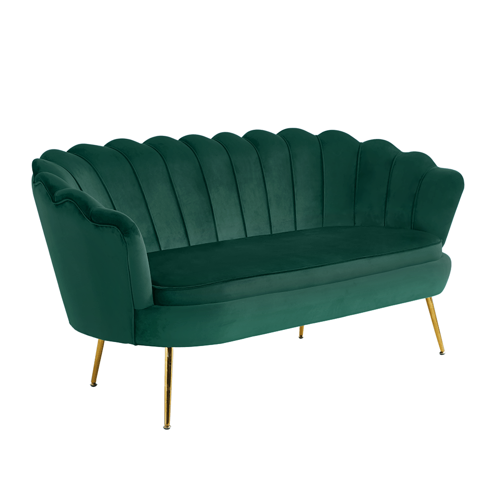 noblin-2-5-sed-smaragd-hl Luxus heverő, 2,5-es ülés, smaragd/arany, Art-deco, NOBLIN - 1. kép