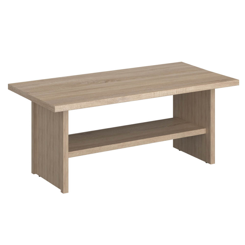 norty-stolik-120-d-doplnenie-hlavna Dohányzóasztal, DTD laminált, tölgy sonoma, NORTY - 1. kép