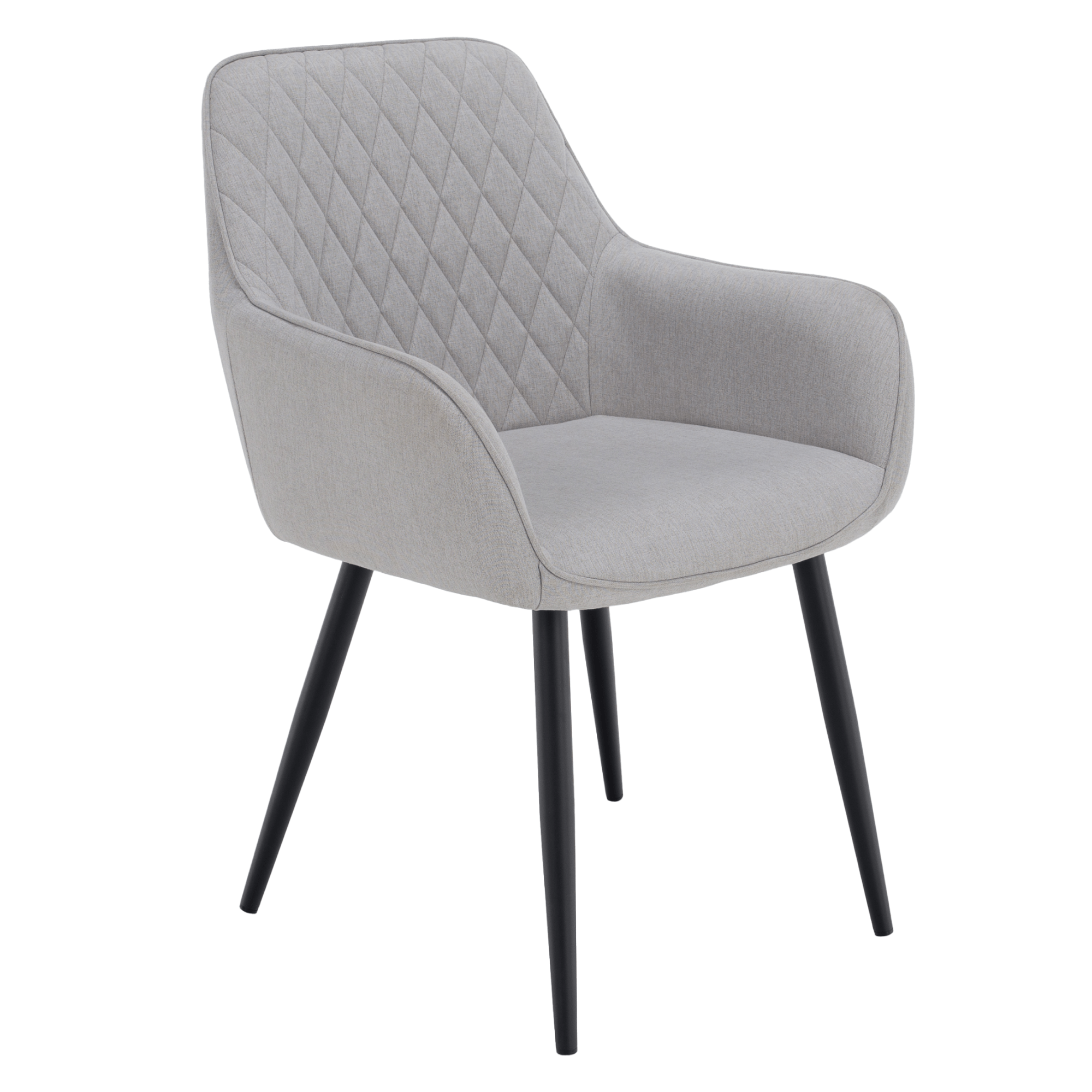 oskor-kreslo-svetlo-siva-01 Design fotel, világosszürke/fekete, OSKOR - 1. kép