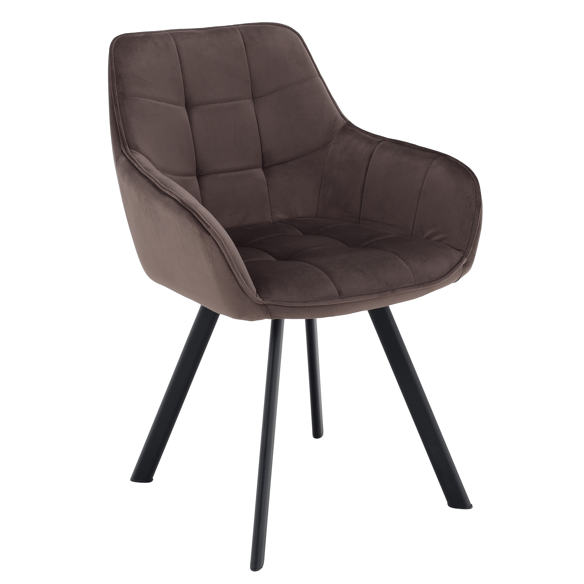 petin-stolicka-taupe-01 Design fotel, szürkésbarna Velvet/fekete, PETIN - 1. kép
