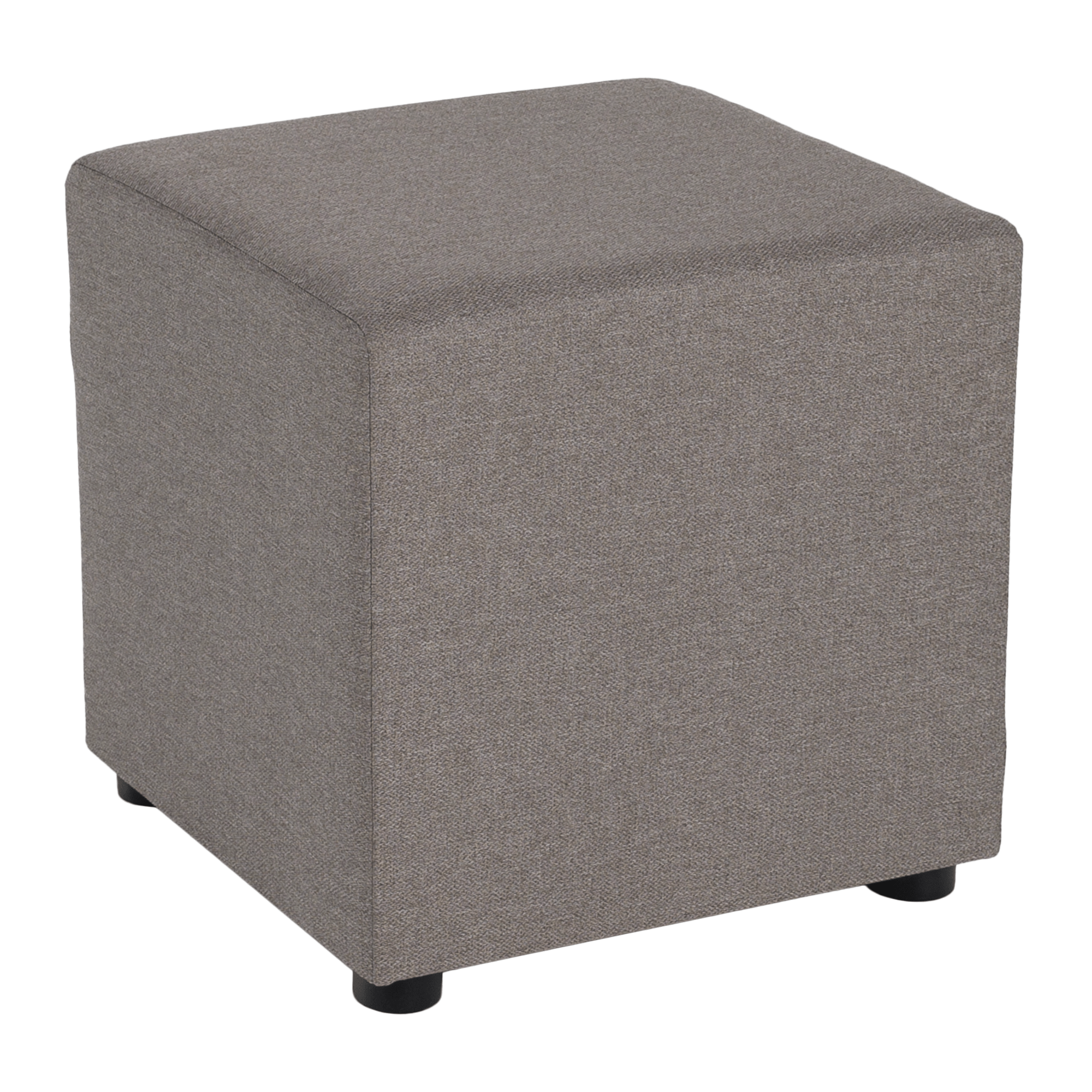 regor-taburet-twist-taupe-01 Zsámoly, Twist szövet, szürkésbézs Taupe, REGOR - 1. kép