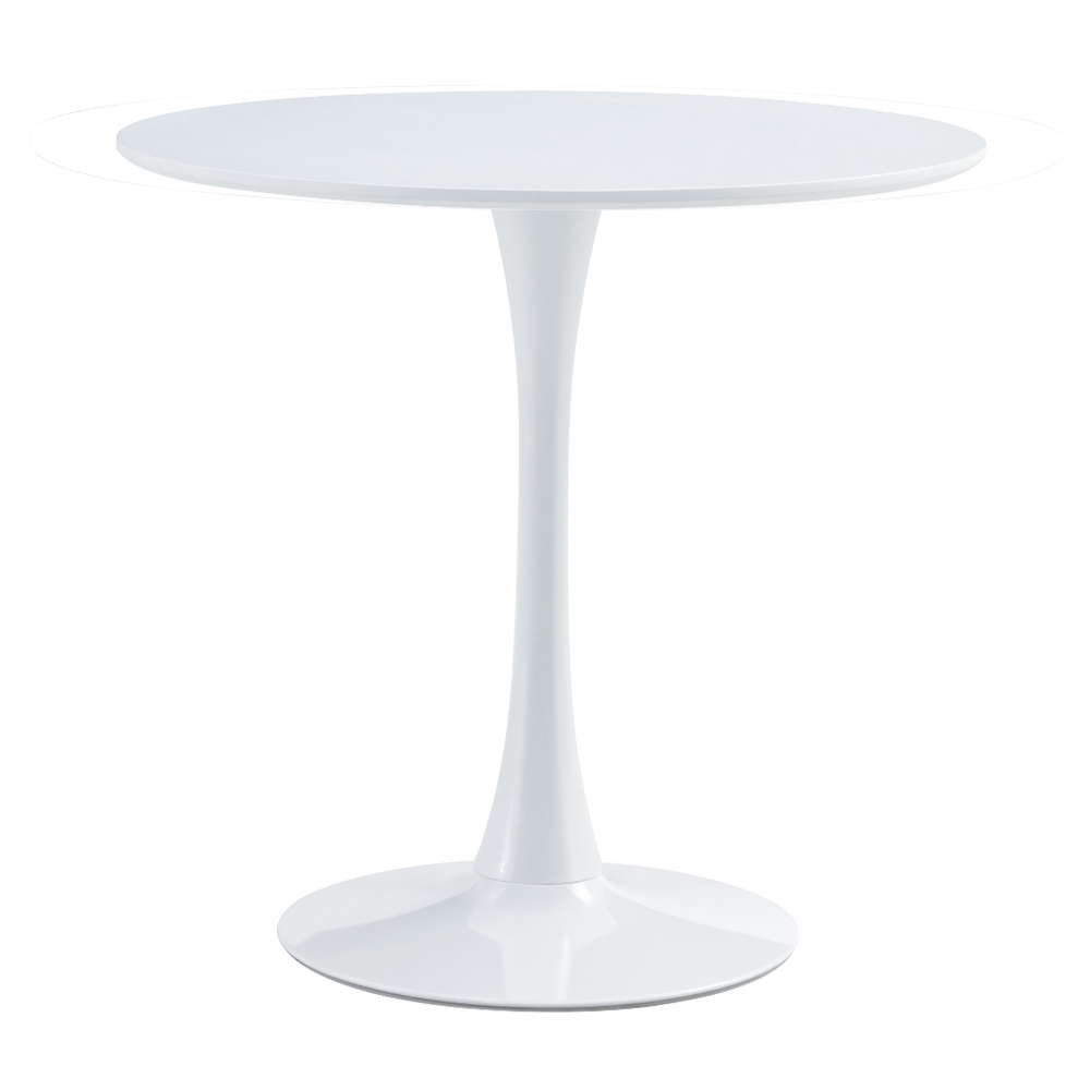 reventon-new-80-biela-o-01 Étkezőasztal, kerek, fehér, matt, átmérő 80 cm, REVENTON NEW - 1. kép