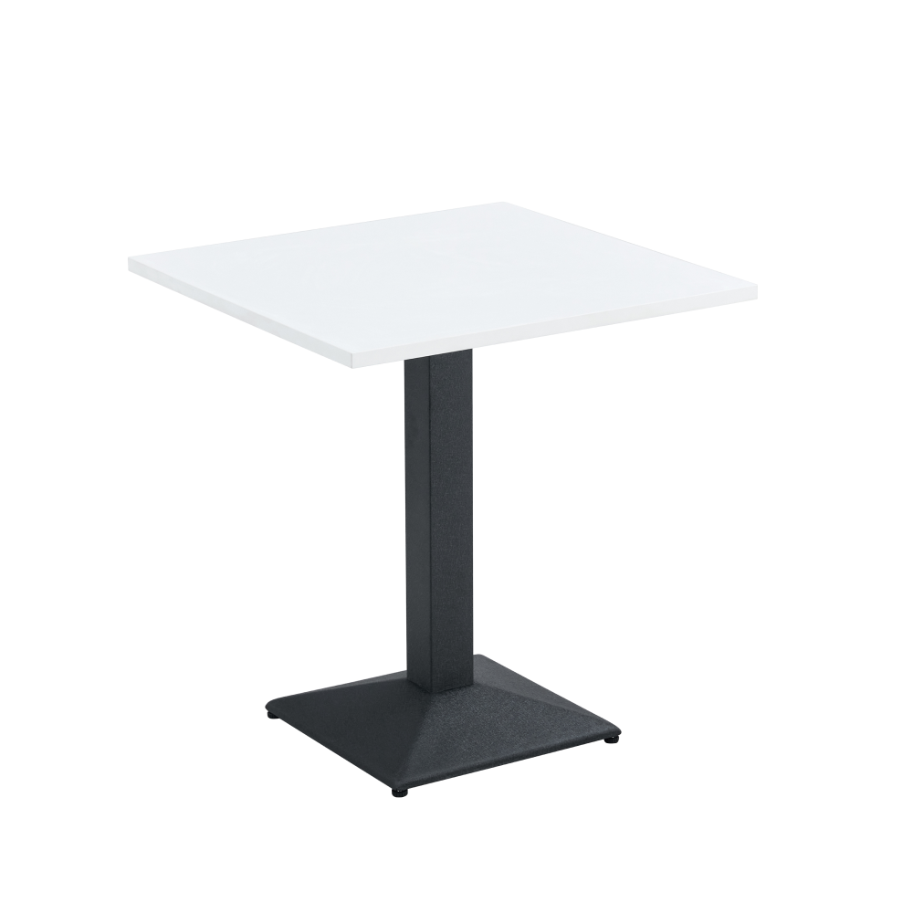 rinaldo-stol-1-biela-01 Bisztró asztal, fehér/fekete, 70x70 cm, RINALDO TYP 1 - 1. kép