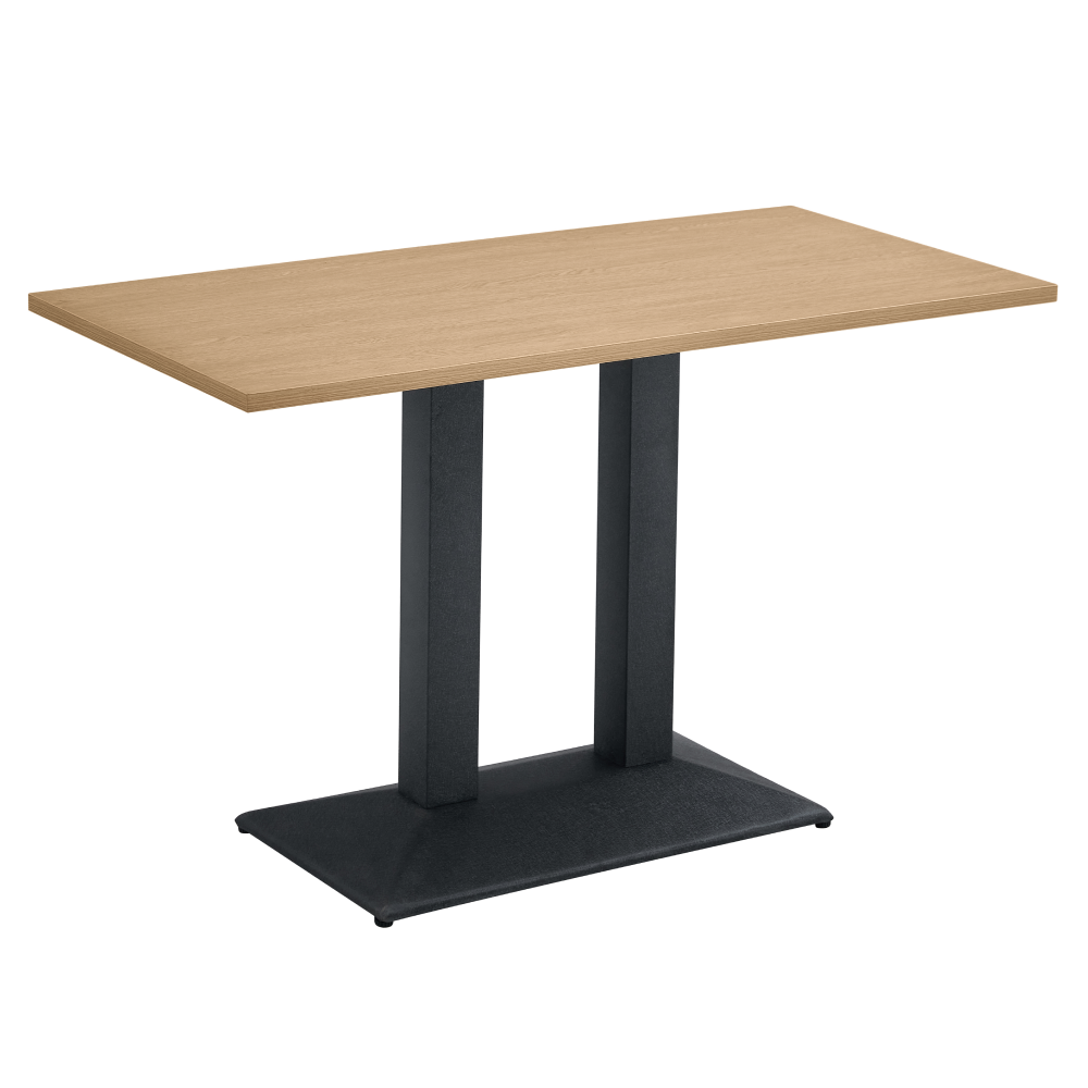 rinaldo-stol-2-dub-rt-01 Bisztró asztal, tölgy sonoma/fekete, 120x60 cm, RINALDO TYP 2 - 1. kép