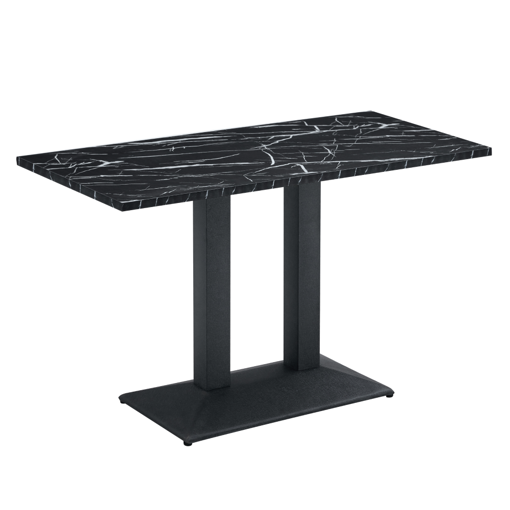 rinaldo-typ-2-stol-01 Bisztró asztal, fekete márvány/fekete, 120x60 cm, RINALDO TYP 2 - 1. kép