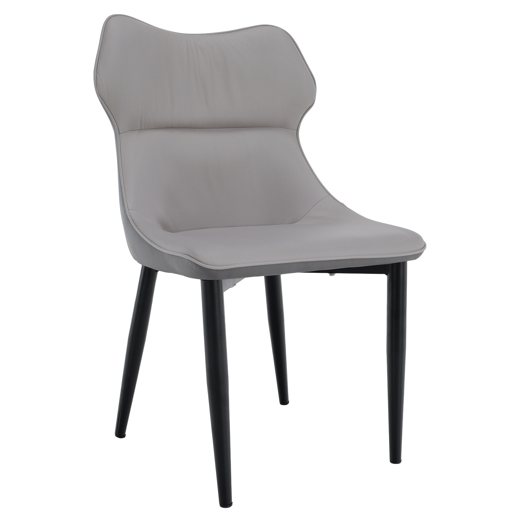 tabita-stolicka-siva-01 Étkezőszék, világosszürke/sötétszürke/fekete, TABITA - 1. kép