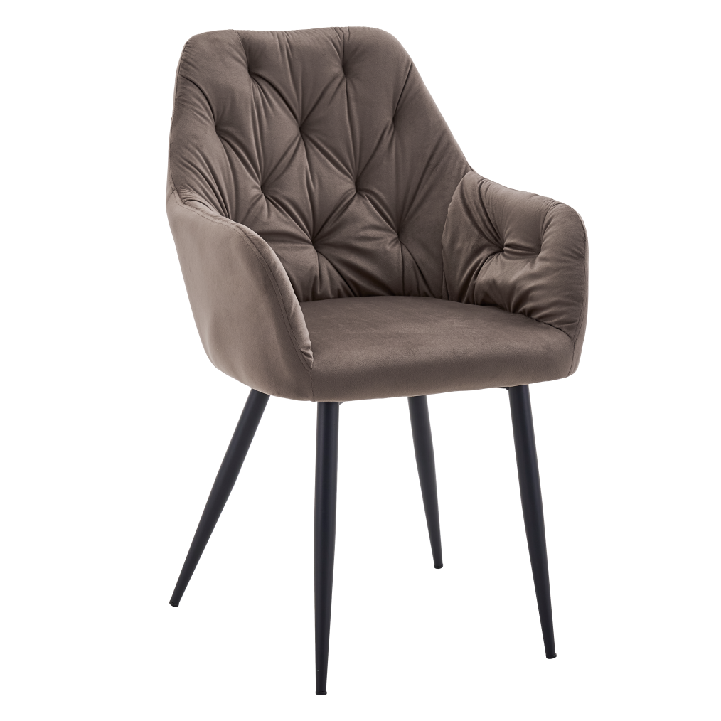 verio-new-stolicka-hneda-v-01 Design fotel, barna Velvet szövet, VERIO NEW - 1. kép