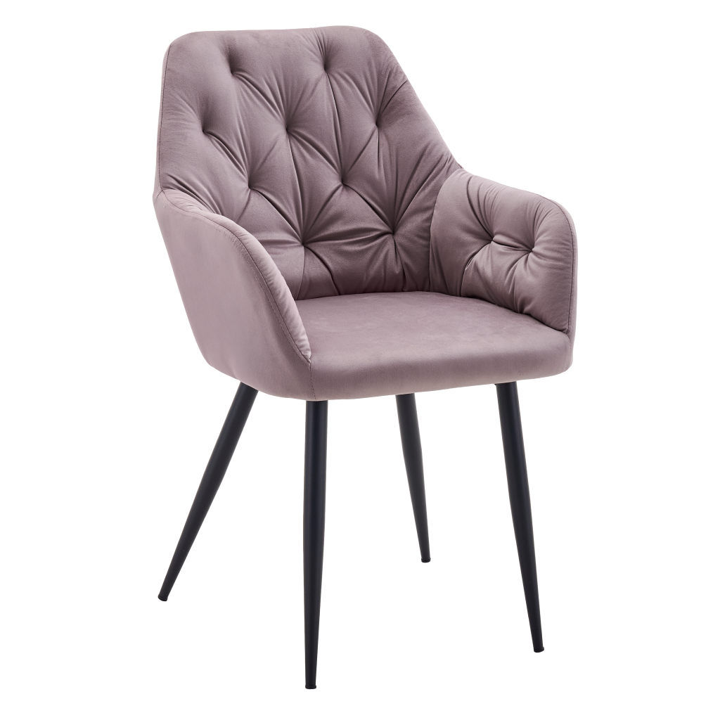 verio-new-stolicka-ruzova-velvet-v-01 Design fotel, rózsaszín Velvet szövet, VERIO NEW - 1. kép