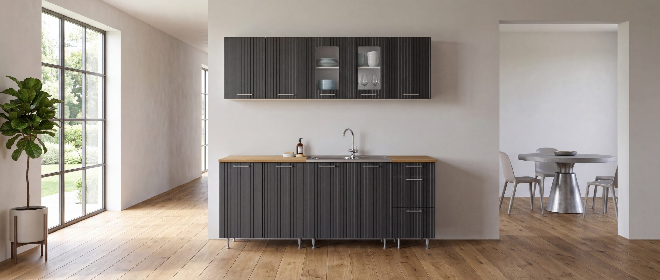 Gréta konyhablokk MDF fronttal, 200 cm Gréta konyhablokk MDF fronttal, 200 cm - 1. kép