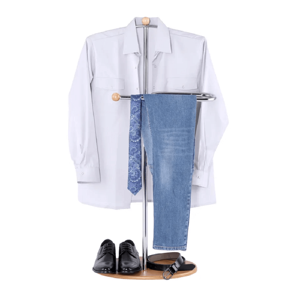 vesiak-kov-drevo Szobainas, króm + bükkfa, ELO - 1. kép